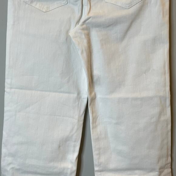 J.Crew 1996 Slim Wide Leg Jean Denim Vacation Holiday Date Trip CH680 White 26 - Picture 11 of 16
